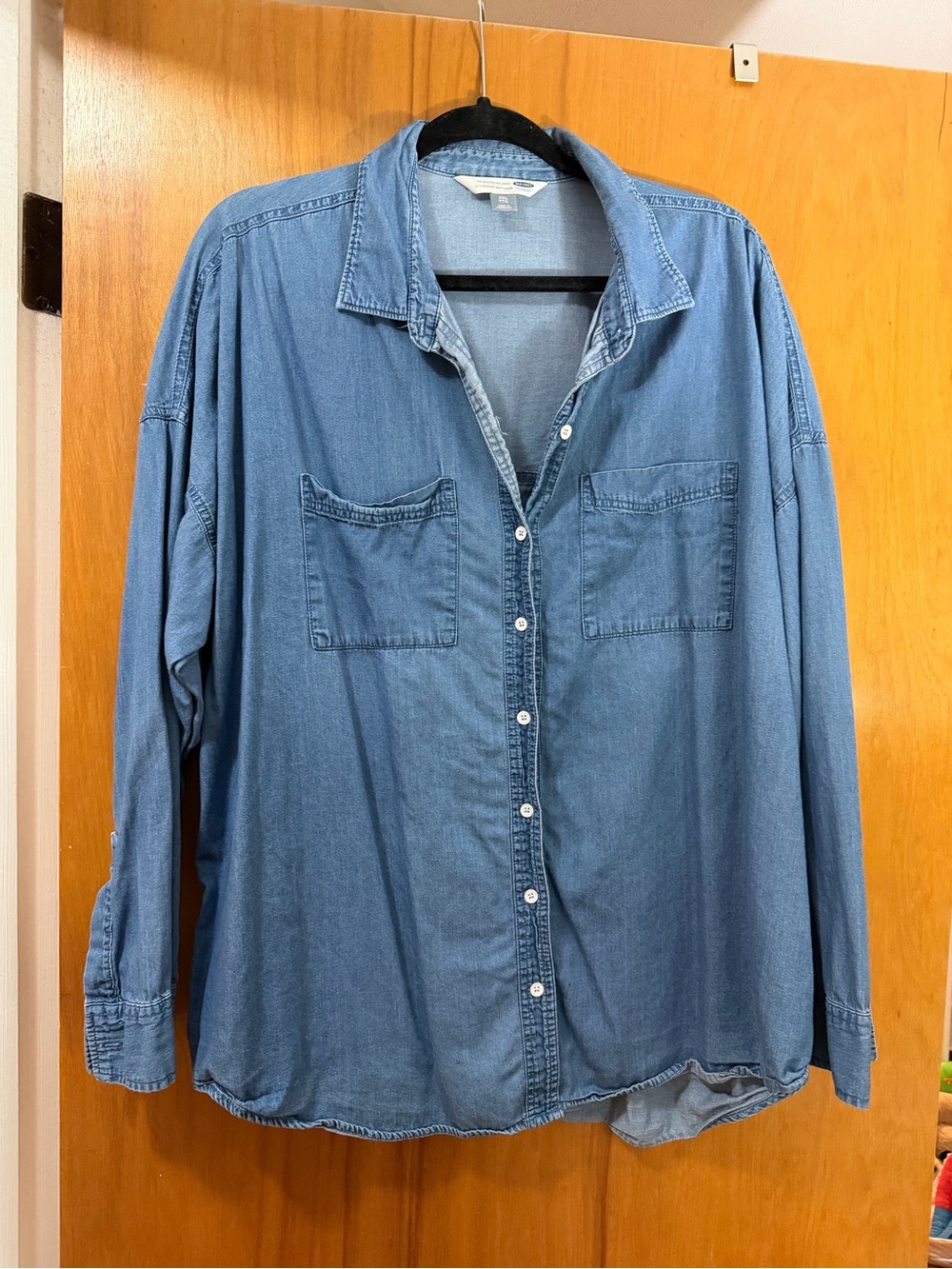 Old Navy Chambray Boyfriend Shirt XXL